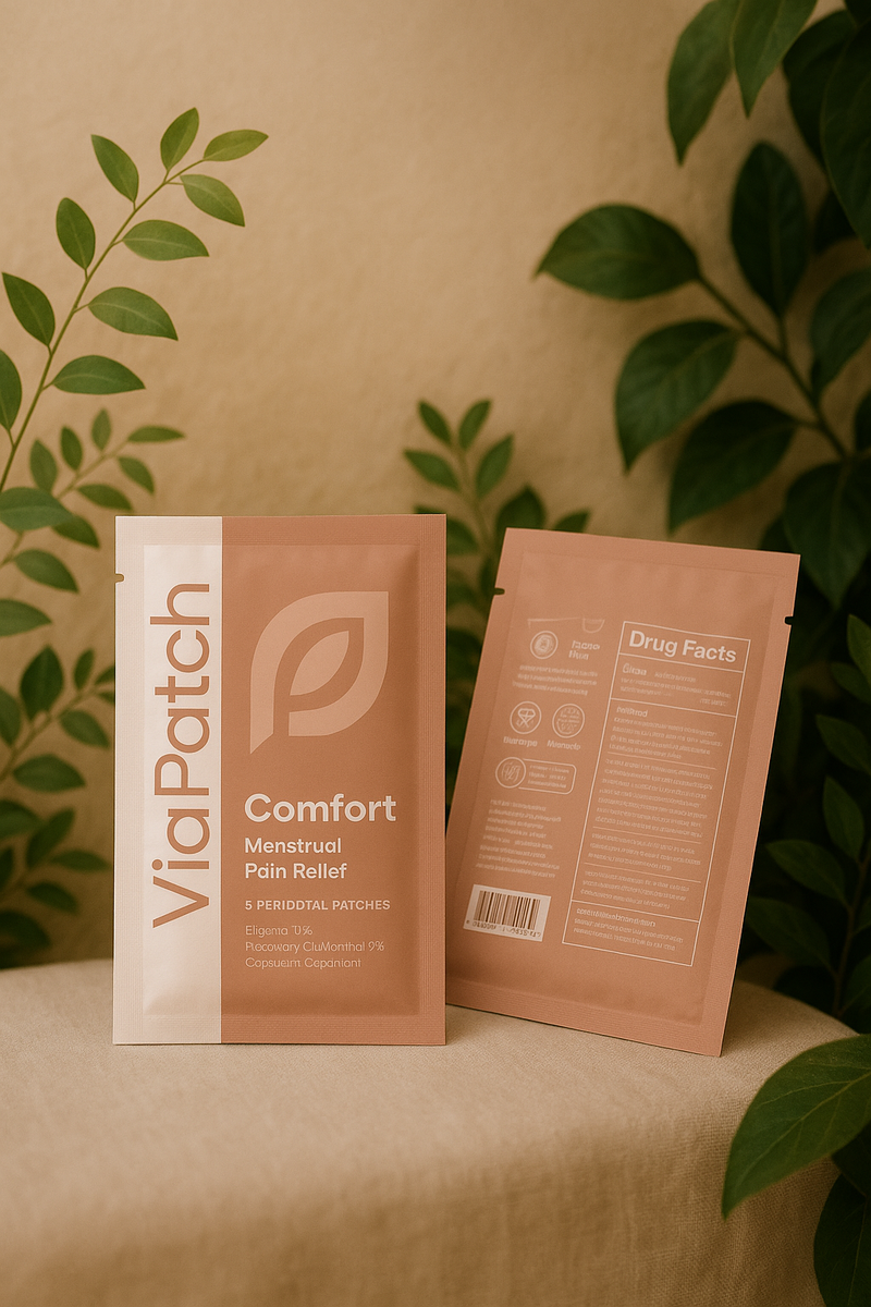 Comfort Period Cramp Patch | 24-Hr Natural Relief | ViaPatch